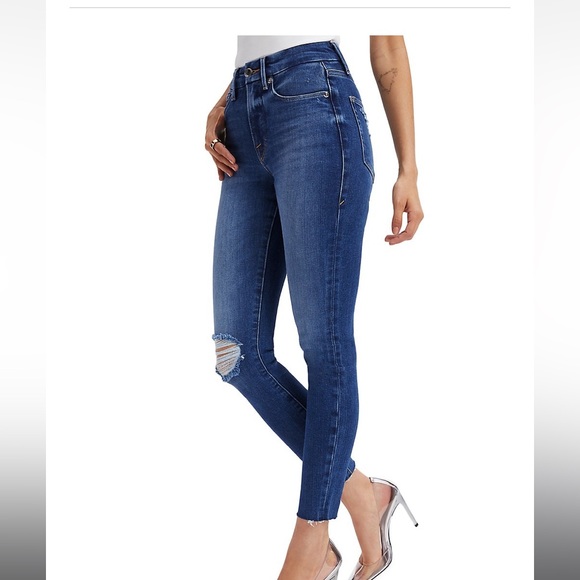 NWT Good American Good Legs High-Rise Crop Jeans Size 2 - Picture 1 of 10